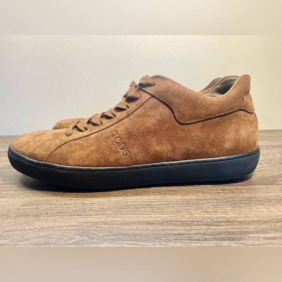 Tod’s Suede Tan Mounok 83 Sneaker (Never Worn in Box) - Picture 4 of 9
